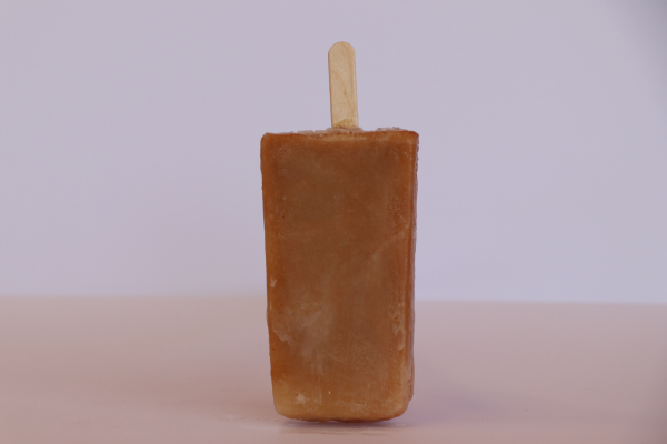 Tamarindo paleta de agua – a dairy-free Mexican popsicle made with tamarind, served at Las Michoacanas ice cream shop in Rancho Cordova, CA