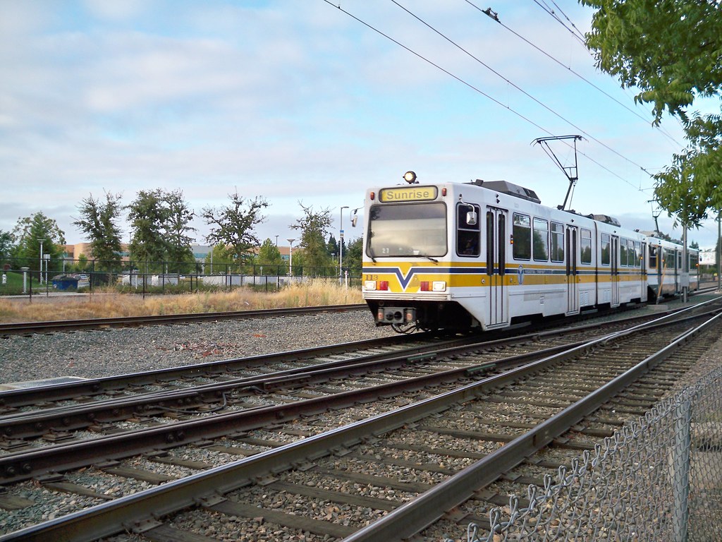 Butterfield Light Rail Station in Rosemont, CA — a convenient public transit stop connecting locals to Rancho Cordova and Sacramento.